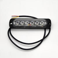 Feux de signalisation d'urgence 6 LED 12V-24V, lampe de signalisation de sécurité, clignotant, grille, lumière d'avertissement extérieure pour voitures et camions