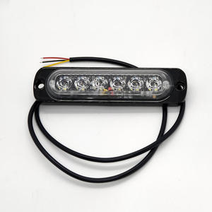 Feux de signalisation d'urgence 6 LED 12V-24V, lampe de signalisation de sécurité, clignotant, grille, lumière d'avertissement extérieure pour voitures et camions - Product Image 2