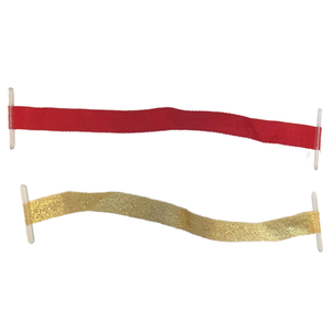 Carpeta de Archivos de Cinta de Poliéster de Lujo con Extremos Metálicos y Etiquetas de Plástico para Cumpleaños, Halloween, Bodas, Navidad, Hanukkah - Product Image 1