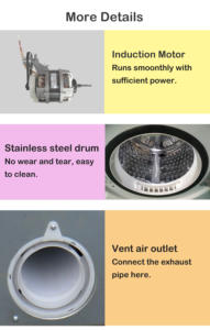 Sèche-<span class=keywords><strong>linge</strong></span> automatique à ventilation 8 kg tout usage pour la maison, le dortoir et les petits bureaux - Product Image 6