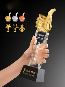ถ้วยรางวัลคริสตัลรูปหัวแม่มือทำจากเรซินที่สร้างสรรค์งานแกะสลักออกแบบได้ตามที่ต้องการ - Product Image 6