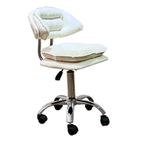 Banc de styliste moderne, chaise de technicien à dossier souple, mobilier de salon de beauté, banc mobile