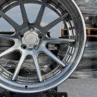 Jantes forgées GVICHN en 2 pièces, à profil profond, entièrement polies, couleur unie, 18-24 pouces, pour GTR