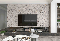 Panneau mural en placage de bois de charbon de bambou, effet marbre, imperméable, pour salon ou hôtel