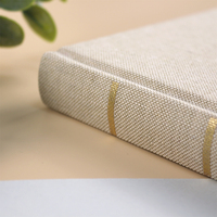 Logo personnalisé Doublure en tissu Livre décoratif haut de gamme Impression personnalisée Journal à couverture rigide Livres de cahiers Service d'impression personnalisé