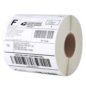 Bar Code Tracking A4 Paper Barcode Address 2 Per Sheet 4X6 Transfer Printer Shipping Direct Thermal Label Sticker