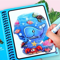 Livres de coloriage à l'eau personnalisables et livre d'apprentissage de la peinture à l'eau pour des moments magiques de peinture pour les enfants d'âge préscolaire