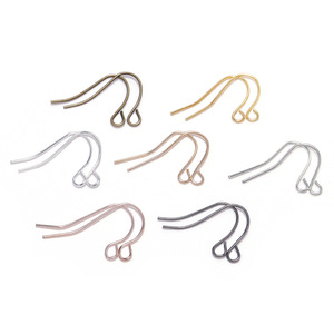 <b>Earring</b> <b>Hooks</b> 21x12mm Metal Plated For <b>Earring</b> Making DIY Jewelry Findings Components Batch Pack - Product Image 5