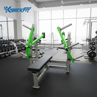 Machine de presse pectorale plate à charge de plaques, qualité supérieure, directement d'usine, pour la musculation des pectoraux avec trois plaques de poids suspendues, équipement de gym
