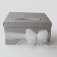 Invitation de mariage romantique personnalisée argent/carte-cadeau boîte de 2mm d'épaisseur papier revêtement UV feuille UV gaufrage mat stratification