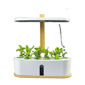 智能室内花园水培系统生长箱小型自浇水花盆带水泵