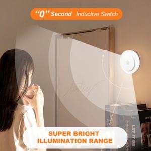 Lampe d'escalier à piles 3*AAA, petite lampe LED avec détecteur de mouvement, lumière nocturne pour éclairage intérieur - Product Image 5