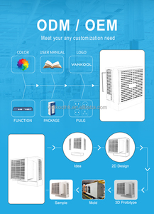 8000m ทำความเย็นพลังงานแสงอาทิตย์แบบ3ชม., เครื่องปรับอากาศทำความเย็นแบบระเหย12โวลต์ DC แบบชาร์จไฟได้ติดหน้าต่าง - Product Image 6