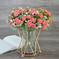 Dekorasi Festival Pesta Rumah Simulasi Bunga Lilac Daisy Cantik Grosir Lilac Krisan