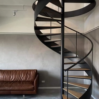 Escalier en colimaçon en acier inoxydable 304/201 pour appartement, loft, duplex, extérieur, personnalisé, escalier d'influenceur