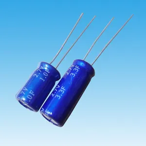 0.5F Super-Condensatore, 2.7V Ultra Condensatore, Condensatore Radiale 0.35F,0.5F,0.7F,1F,2F,3.3F,4.7F,8F,10F,12F,15F