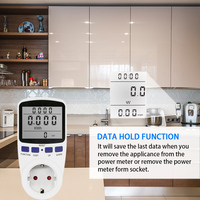 Cowell PMB02-EU – Compteur d'énergie numérique LCD avec prise EU, testeur de puissance électrique, mesure de la consommation de la prise