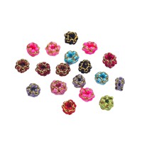 Accessoires créatifs faits main en fil d'or, nœud en fleur de pêcher enroulé, corde rouge tressée, perle d'espacement et fil coloré pour DIY
