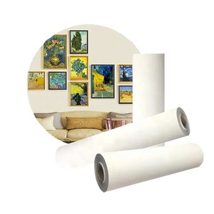 Rouleau de toile d'art vierge enduite de coton brillant, imperméable, pour impression jet d'encre, pour la décoration intérieure - Product Image 4
