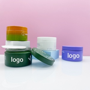 In Stock 200g Wholesale 5/10/15/20/30/50G Matte Black Red Face Cream Jar <b>Containers</b> 1 2 4 Oz Glass Jars With Plastic Color Lid - Product Image 6