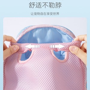 Pet <b>backpack</b>, color-blocked cat bag, portable double shoulder bag for small and <b>medium</b>-<b>sized</b> dogs, breathable. - Product Image 2