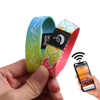Bracelet Nfc programmable Bracelet élastique fort extensible logo personnalisé Bible mots positifs Bracelet à puce élastique Rfid