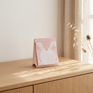Pink Bunny Rabbit <b>Butt</b> IFRA Scented Memo <b>Pad</b> With Humor Text For Desk Use Bespoke OEM ODM Custom Design - Product Image 1