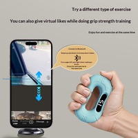 Poignée d'exercice numérique intelligente rechargeable et portable en silicone avec compteur pour le soulagement du stress et le renforcement de la force de préhension