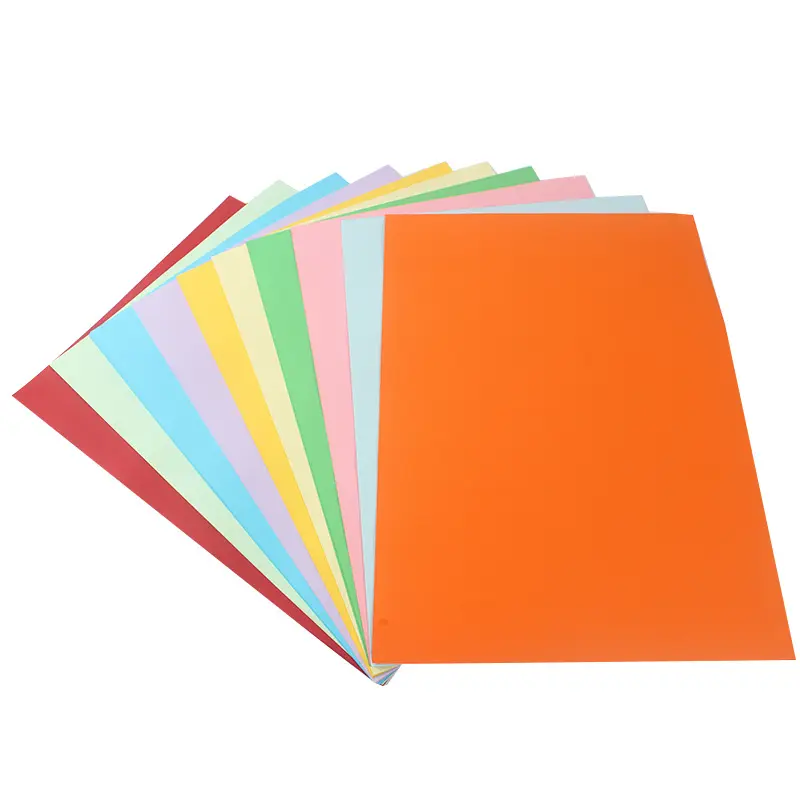 โฟลเดอร์แฟ้มกระดาษสำหรับนำเสนองานออกแบบอย่างเรียบง่ายสีสันสดใส A4กระดาษมะนิลาเป็นมิตรต่อสิ่งแวดล้อม