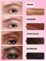 Logo personnalisé, vente chaude, pinceau angulaire 4 couleurs Brow-Fection et crème à sourcils liquide longue durée, imperméable, naturelle, pressée, sauvage