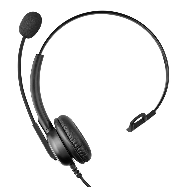 High Quality U15 Call Center Headset Built-in Microphone Black ABS Material RJ/PC/USB/UTC Connectors Top Telecommunications