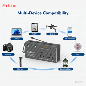 Station d'alimentation portable Earldom 27000mAh 150W USB-C PD Charge rapide avec lumière LED et lampe torche SOS ET-LT02 - Product Image 2