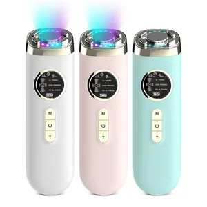 New RF siêu âm da làm săn chắc cụ LED với Red Blue Light Photon chống lão hóa trẻ hóa da mặt nâng mặt massager