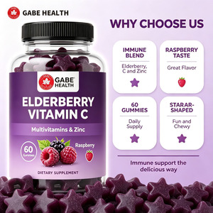 Gummies de Sureau et Vitamine C à Marque Blanche OEM, 60 Unités, avec Zinc, Multivitamines, Soutien Immunitaire, Antioxydant, Saveur Framboise, pour Adultes, Personnalisables - Product Image 3