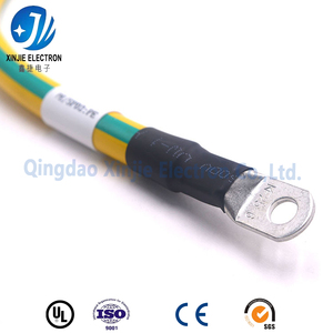 AWG3 Yüksek Akım Topraklama Kablosu, Sarı-Yeşil İzolasyonlu, Güç Dağıtımı için Halka Terminalli Kalaylı Bakır Tel - Product Image 3