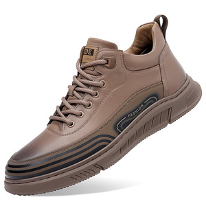 รองเท้าลำลองผู้ชายสีดำทรงกลมส้นเตี้ยพื้นรองเท้าหนานุ่มรองเท้าแฟชั่นทรงหนาสำหรับผู้ใหญ่ขนาด 7888 - Product Image 4