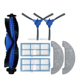 Pièces de rechange pour aspirateur robot <span class=keywords><strong>Ultenic</strong></span> D5 Series D5S / D5S Pro / D5S Pro+ : brosse principale, brosse latérale, filtre HEPA, chiffon de nettoyage. - Product Image 1