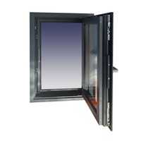 Ventanas Horizontales de Aleación de Aluminio ZF, Doble Vidrio Templado, Aislamiento Acústico, Diseño a Prueba de Viento, Energy Star, para Dormitorio o Villa