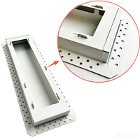 Rejilla de Ventilación Oculta de Metal para Pared, Rejilla de Salida de Aire Empotrada para HVAC en Edificios