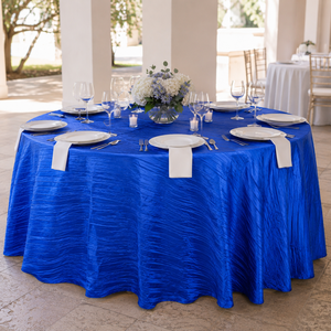 Custom Banquet <b>Tablecloth</b> Polyester Taffeta with Seamed or Seamless Options for Hotel Event Projects - Product Image 1