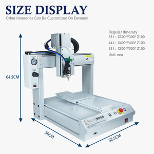 Máquina Dispensadora de Cola Quente de 3 Eixos para Mesa, Núcleo de Motor Universal Automático para Dispensa de Cola de Silicone/Epoxy/UV, 1 Ano - Product Image 2