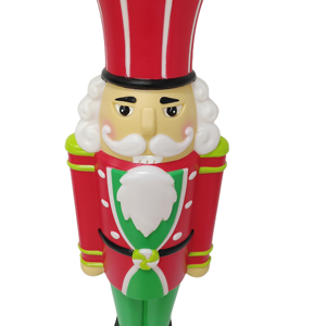 Soldat Casse-Noisette en Plastique PP de Dessin Animé pour Décoration de Jardin, Lumières de Noël, Ornement Familial Extérieur pour les Fêtes - Product Image 3