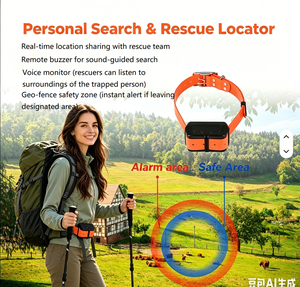 Traceur personnel 4G YG119 étanche IP67 avec moniteur <span class=keywords><strong>vocal</strong></span> et buzzer pour VTT, course en trail et course d'aventure - Product Image 2