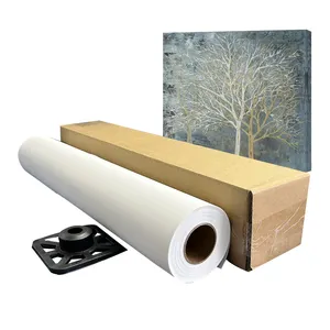 Best Selling High Quality Matte Canvas Blank White Poly Cotton Canvas Inkjet Canvas Digital Printing Paper Roll