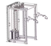 Système de poulies empilées à double poids Rizhao avec bras Tornado pour rack de musculation, conçu pour les salles de sport professionnelles.