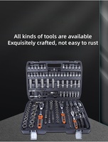 Ensemble d'outils de réparation automobile manuel Powerlift AT024, 172 pièces, acier au chrome-vanadium, coffret rigide, 45,5x32x9cm, cliquet à dégagement rapide, OEM