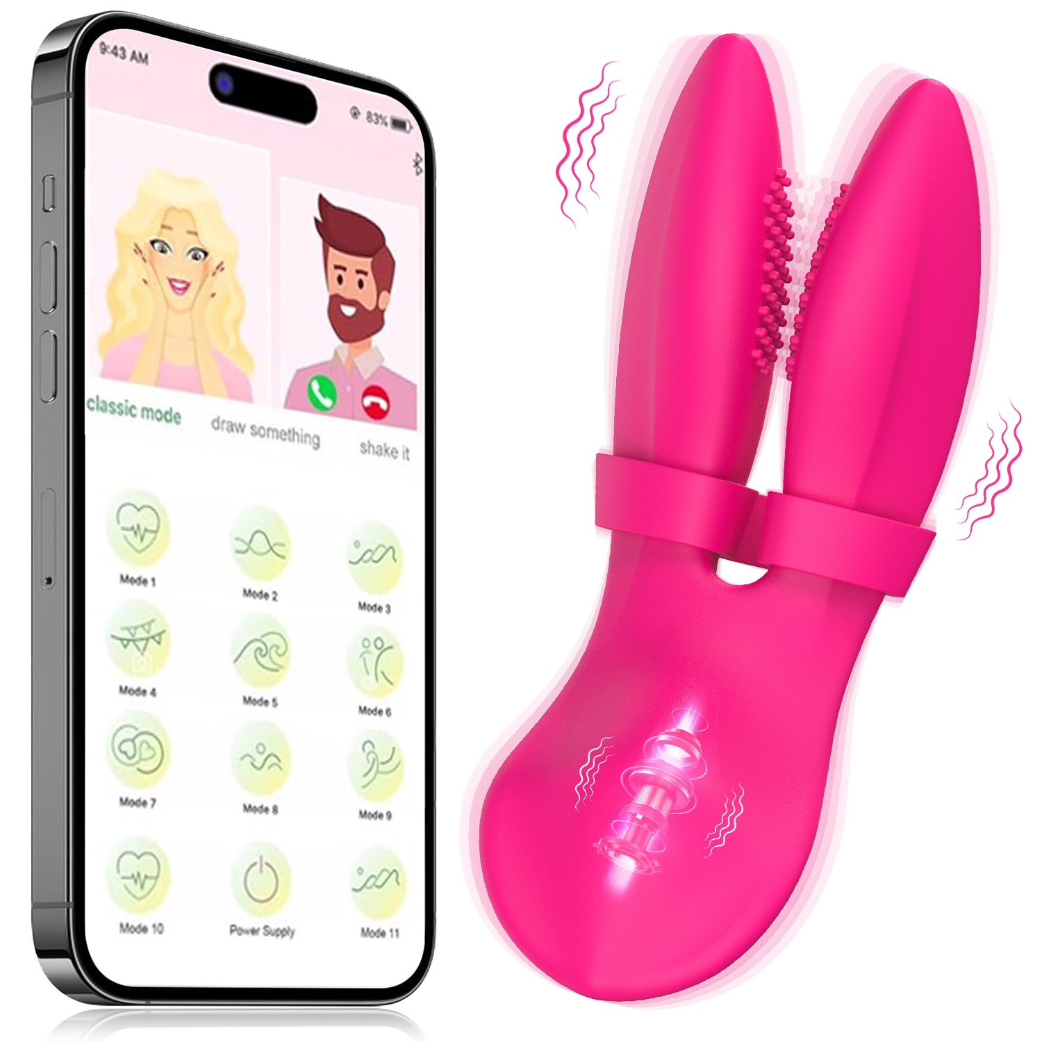 crazy sex toy Œuf vibrant et pulsant Knock Knock Eggstravagant main image 1