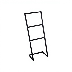 Three-Layer Metal Clothing Organizer Standing Type <b>Wardrobe</b> Storage Rack Rectangle Shape Iron Material Space Saving Design - Product Image 1