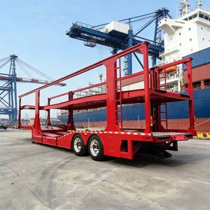 Semi-<span class=keywords><strong>remorque</strong></span> <span class=keywords><strong>porte</strong></span>-voitures à double étage à col de cygne, <span class=keywords><strong>2</strong></span> essieux, 7 voitures - Product Image 1