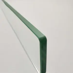 CNC deep processing clear 12 mm tempered glass for bathroom glass